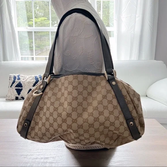 Gucci Abbey Shoulder Bag GG Canvas (Medium) - Picture 1 of 13